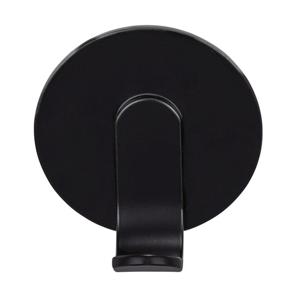 Mat črni kovinski obešalniki v kompletu 2 ks z namestitvijo brez vrtanja Bivio – Wenko-image-4