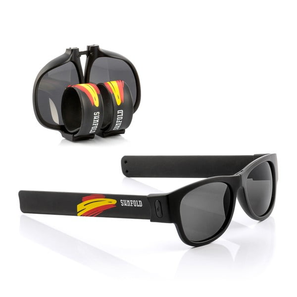 Črna zložljiva sončna očala InnovaGoods Sunfold Mondial Spain