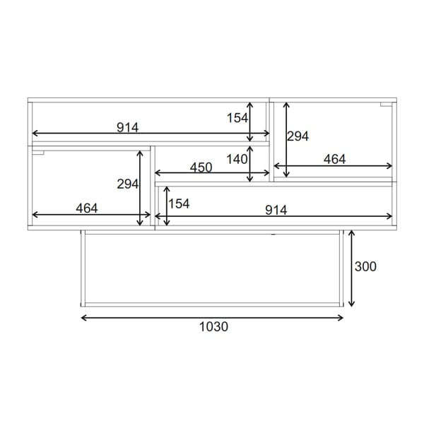 Nizka komoda v hrastovem dekorju 145x82 cm Titan – Marckeric-image-4