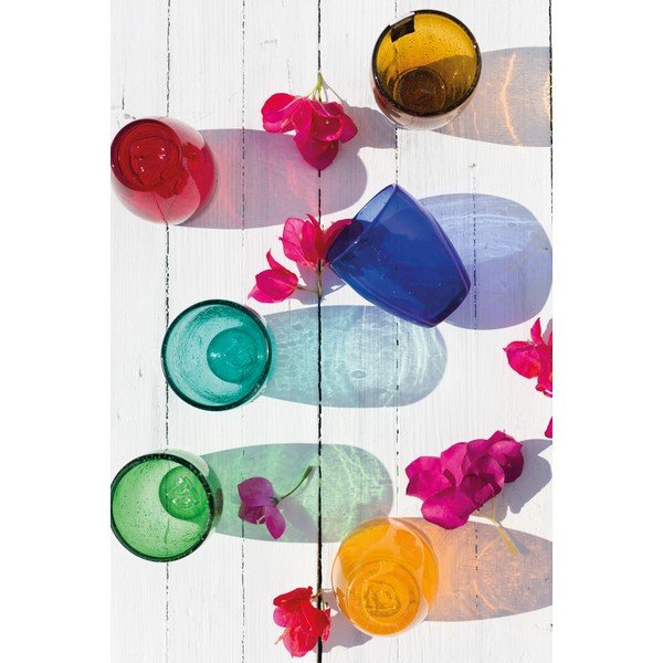 Komplet 6 barvnih kozarcev VDE Tivoli 1996 Rainbow, 280 ml-image-1