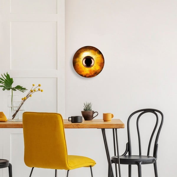 Bakrena stenska svetilka ø 28 cm Kurt – Opviq lights-image-1