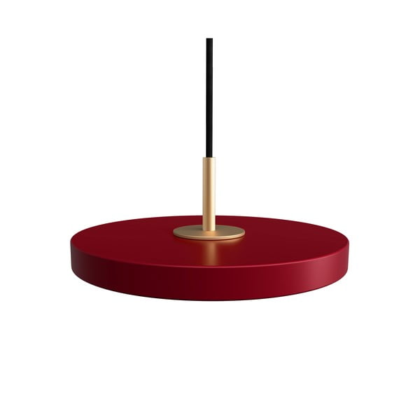 Rdeča LED viseča svetilka s kovinskim senčnikom ø 15 cm Asteria Micro – UMAGE