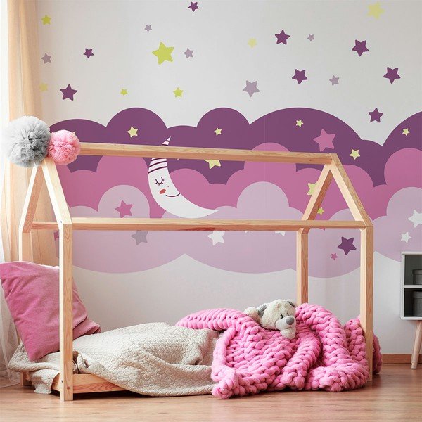 Stenska nalepka Ambiance Scandinavian Clouds Starry Sky-image-1