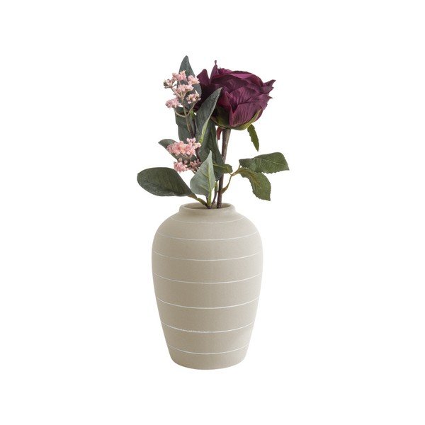 Keramična vaza PT LIVING Terra, kremasto bele barve, ⌀ 13 cm-image-1