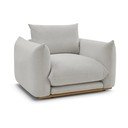 Svetlo siv fotelj Ernest – Bobochic Paris