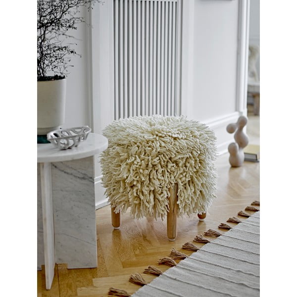 Kremno bel tabure Lomba – Bloomingville-image-1