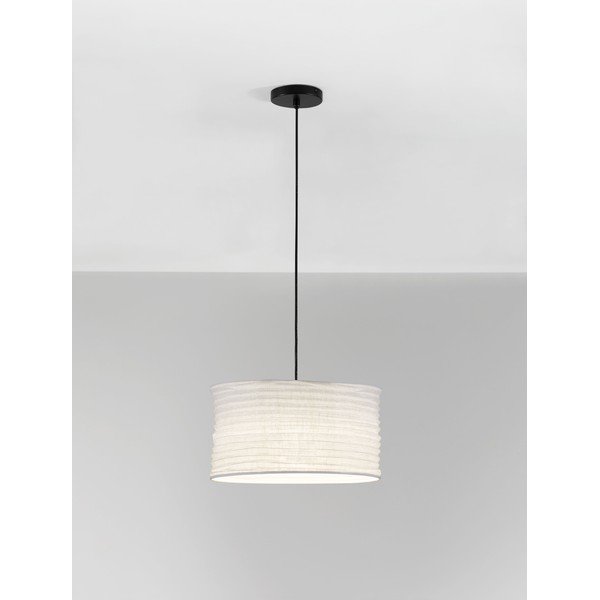 Bela lanena viseča svetilka ø 38 cm Linnet – Nova Luce-image-2