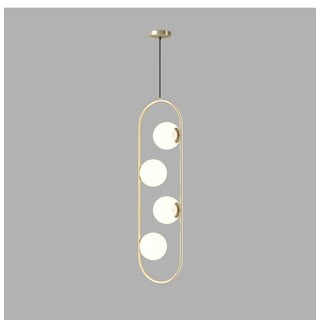 Viseča svetilka v zlati barvi s steklenim senčilom Club – Squid Lighting