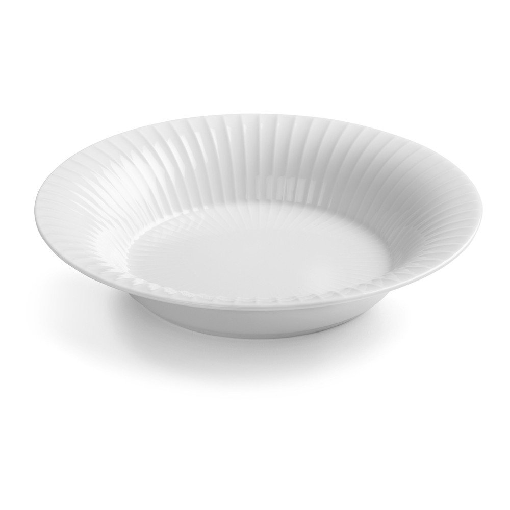 Bel porcelanast krožnik za juho Kähler Design Hammershoi, ⌀ 21 cm