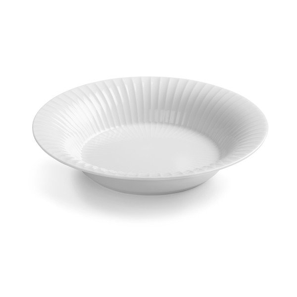 Bel porcelanast krožnik za juho Kähler Design Hammershoi, ⌀ 21 cm