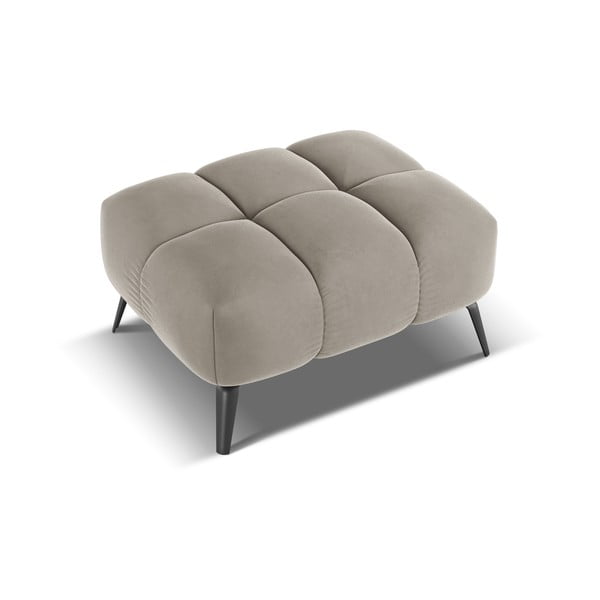 Bež žameten tabure Nalu – Makamii-image-2