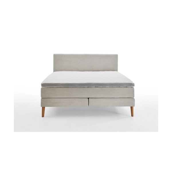 Bež boxspring postelja 180x200 cm Linea – Meise Möbel-image-2