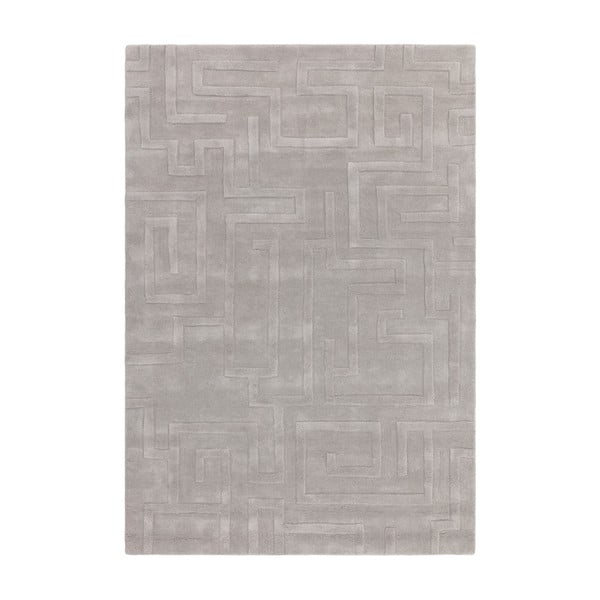 Svetlo siva volnena preproga 120x170 cm Maze – Asiatic Carpets