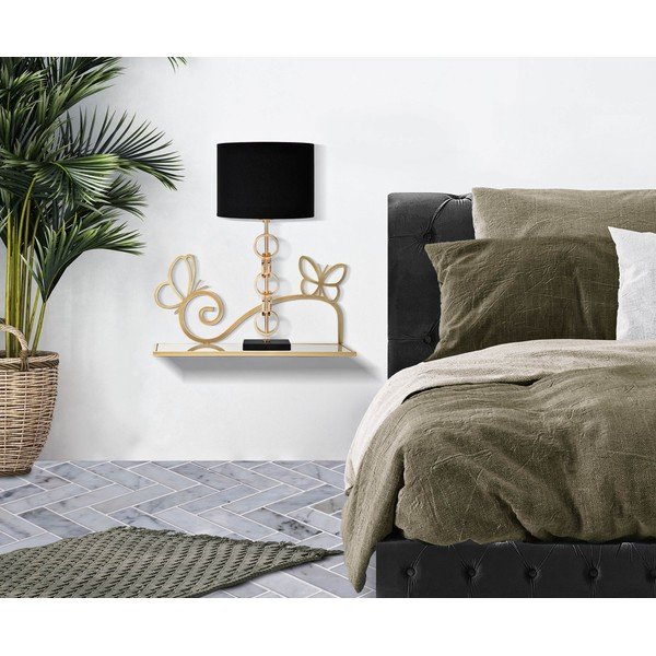 Nočna omarica v zlati barvi Butterfly – Mauro Ferretti-image-1