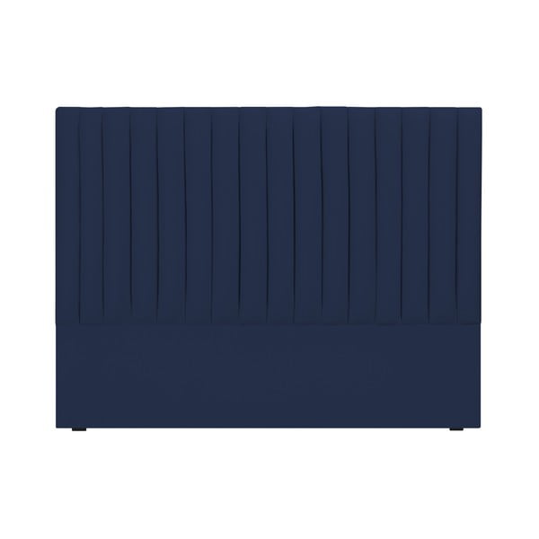 Temno modro oblazinjeno vzglavje 160x120 cm NJ - Cosmopolitan Design