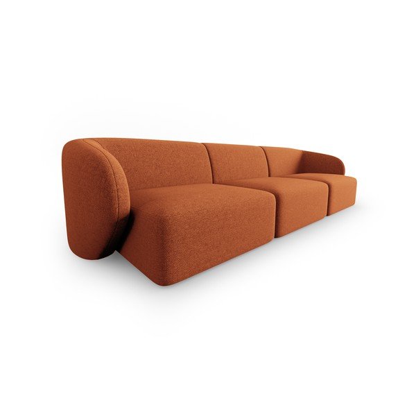 Oranžna sedežna garnitura 259 cm Shane – Micadoni Home-image-2