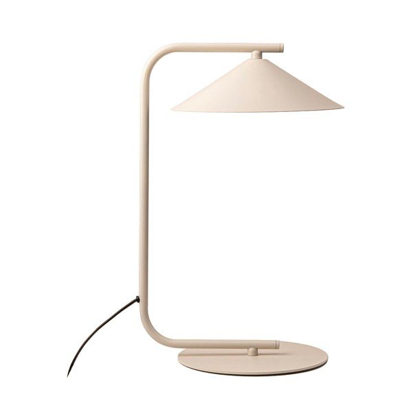 Kremno bela kovinska namizna svetilka (višina 42 cm) Nocte – Micadoni 