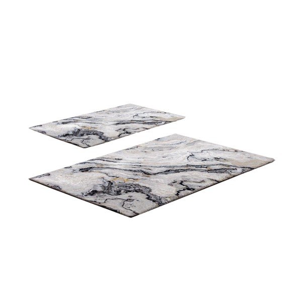 Sivo-bež kopalniške preproge v kompletu 2 ks 60x100 cm CT – Foutastic