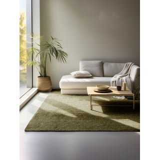 Kaki zelena preproga iz jute 80x150 cm Bouclé – Hanse Home