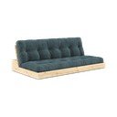 Modra raztegljiva sedežna garnitura iz rebrastega žameta 196 cm Base – Karup Design