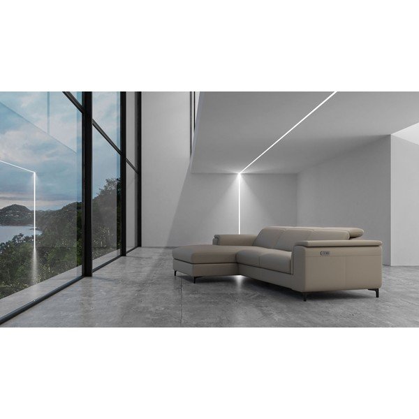 Svetlo rjava usnjena kotna sedežna garnitura (z levim kotom) Brito – MESONICA-image-1