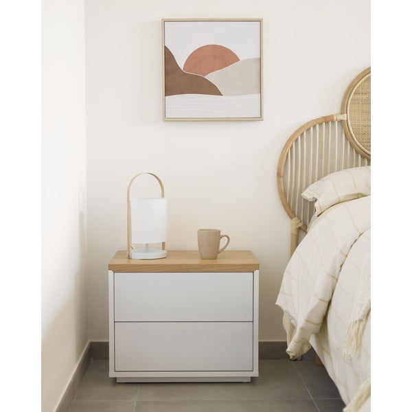 Bela polnilo za vzglavnik Kave Home Nyla, 70 x 40 cm-image-1