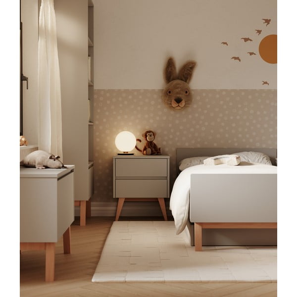 Siva otroška nočna omarica Swing – Pinio-image-1