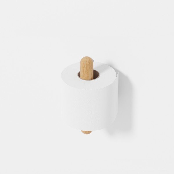 Stenski nosilec toaletnega papirja Wireworks Yoku Oak-image-3