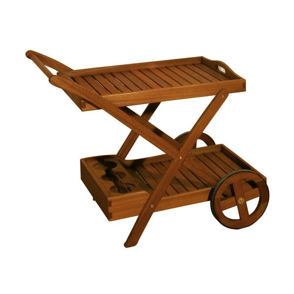 Vrtna miza za serviranje iz masivnega evkaliptusa 54x88 cm Toledo – Garden Pleasure-image-1