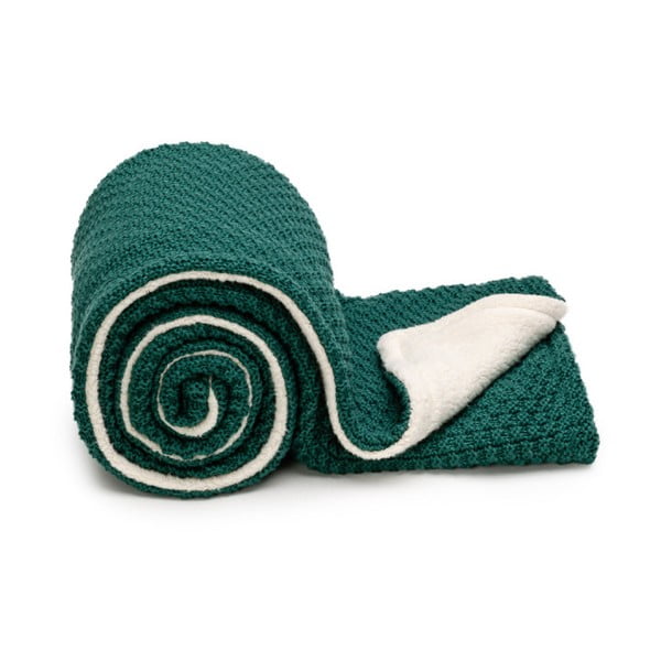 Zelena pletena otroška odeja 80x100 cm – T-TOMI