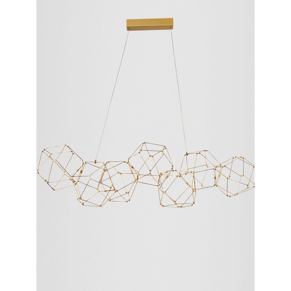 Aluminijasta LED viseča svetilka v zlati barvi Nebula – Nova Luce-image-4