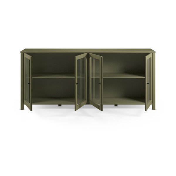 Zelena vitrina iz masivnega bora 186x80x40 cm Alessandra – Marckeric-image-3