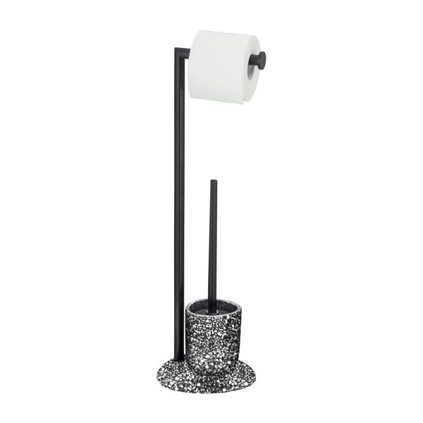Črn set za toaleto Wenko Terrazzo-image-1