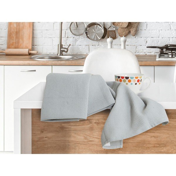 Bombažne kuhinjske krpe v kompletu 3 ks 40x60 cm Wafle – B.E.S.-image-2