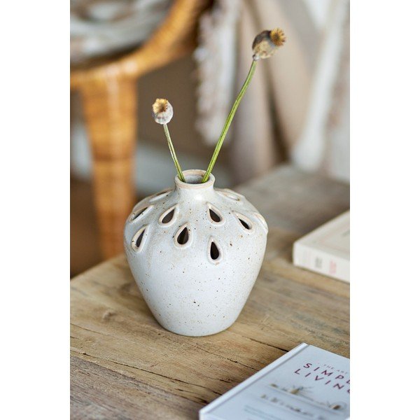 Bež lončena vaza (višina 15 cm) Minel – Bloomingville-image-1