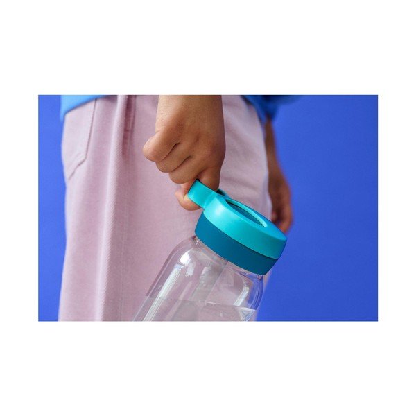 Svetlo modra plastična otroška steklenička za vodo 450 ml Forest Friends – Mepal-image-3