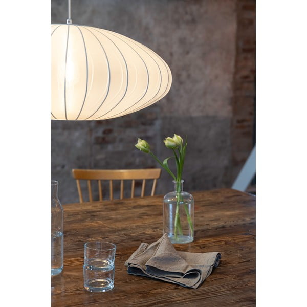 Bela viseča svetilka s tekstilnim senčilom ø 60 cm Florence – Markslöjd-image-4