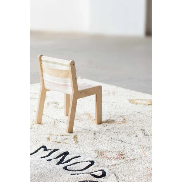 Otroški stol v naravni barvi Kaarol Earth – Lorena Canals-image-1