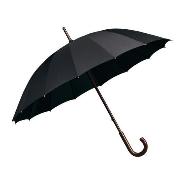 Črni dežnik Ambiance Elegance, ⌀ 102 cm