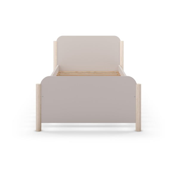 Kremno bela otroška postelja iz masivnega bora 90x190 cm Enola – Marckeric-image-4