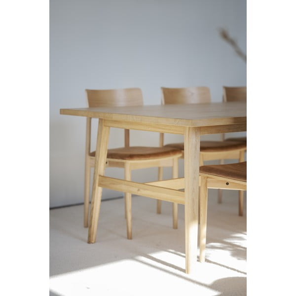 Jedilna miza v hrastovem dekorju 100x220 cm Plainfield – Rowico-image-4