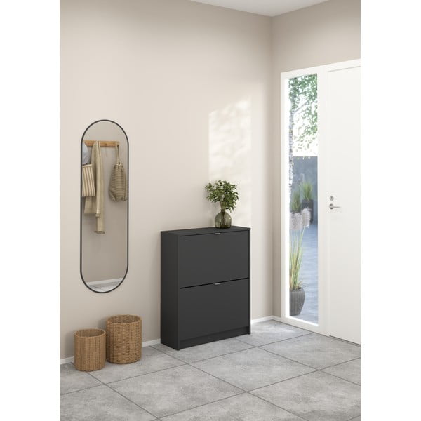 Siva preklopna omarica za čevlje Shoes – Tvilum-image-1