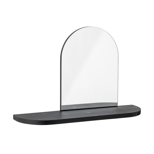 Stensko ogledalo s polico z lesenim okvirjem 72x48 cm Annlie – Bloomingville-image-1