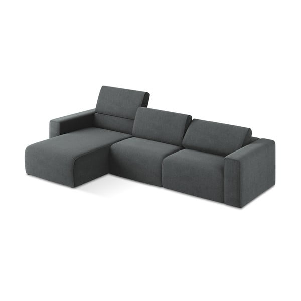 Siva kotna sedežna garnitura (levi kot) Kalea – Makamii-image-1