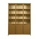 Gorčično rumena kovinska vitrina 140x200x44 cm Exhibit – WOOOD