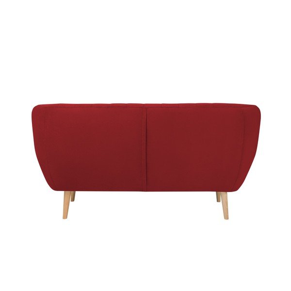 Rdeča žametna zofa Mazzini Sofas Sardaigne, 158 cm-image-4