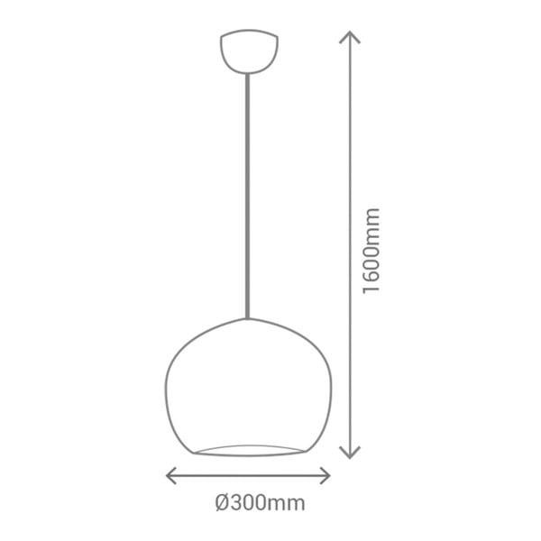 Črna viseča svetilka SULION Carol-image-1