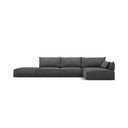 Siv kotni kavč (desni kot) Vanda - Mazzini Sofas