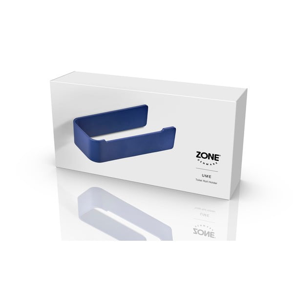 Modro kovinsko stensko držalo za toaletni papir Ume – Zone-image-2