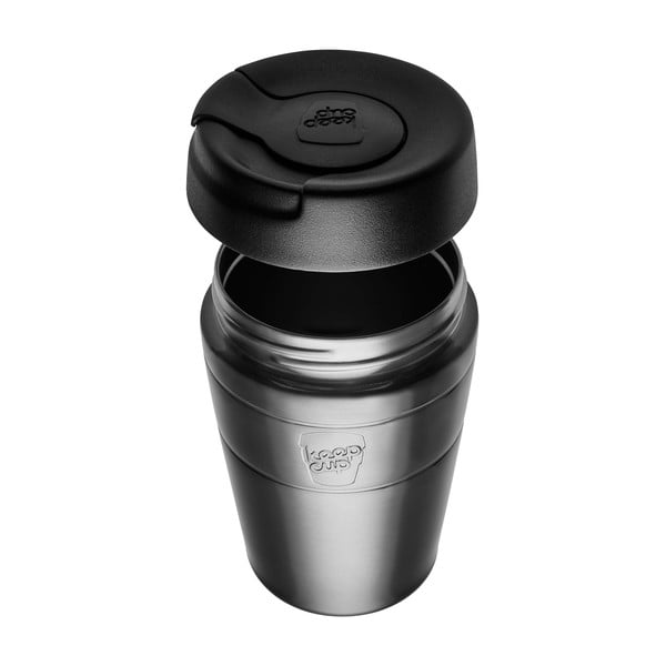 Črn termo lonček 454 ml  Helix Thermal Black L – KeepCup-image-2